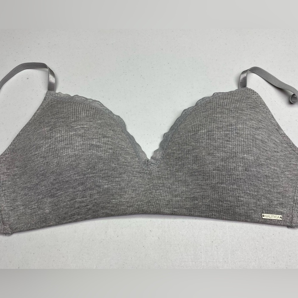 Nautica GRY Knit Lined Wireless, 36C *P1003